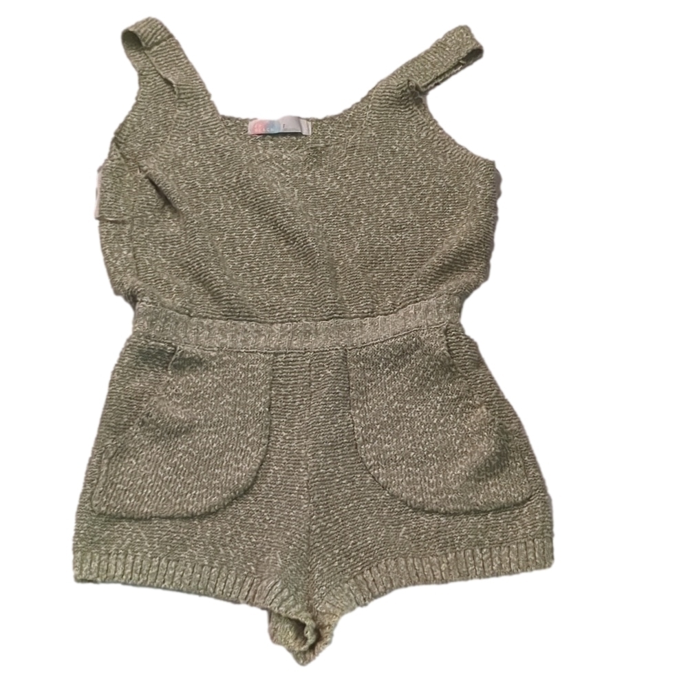 Free People Beach Green Declan Sweater And Romper Set Size Small - Picture 2 of 10